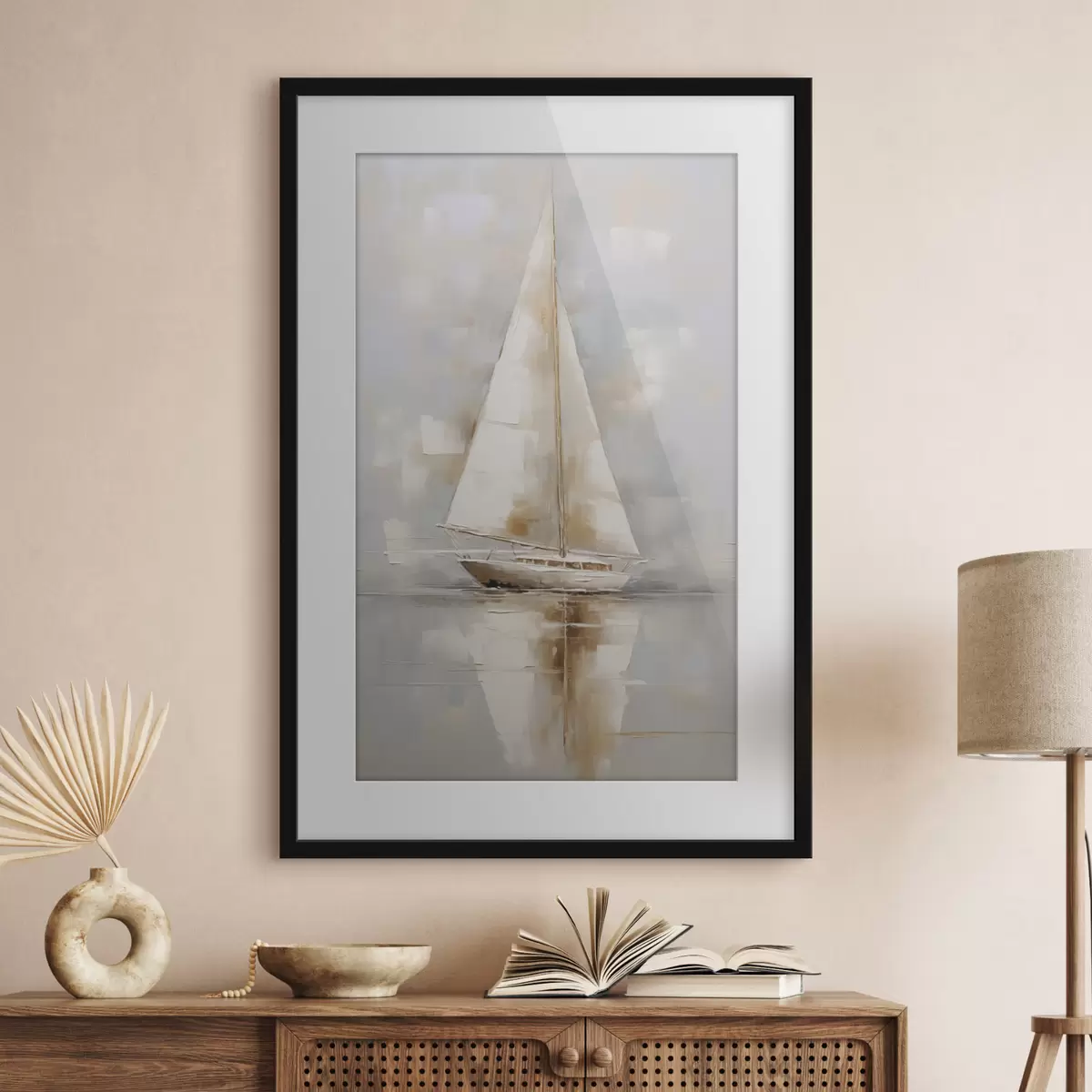 Affiche Peinture imitation voilier f46677