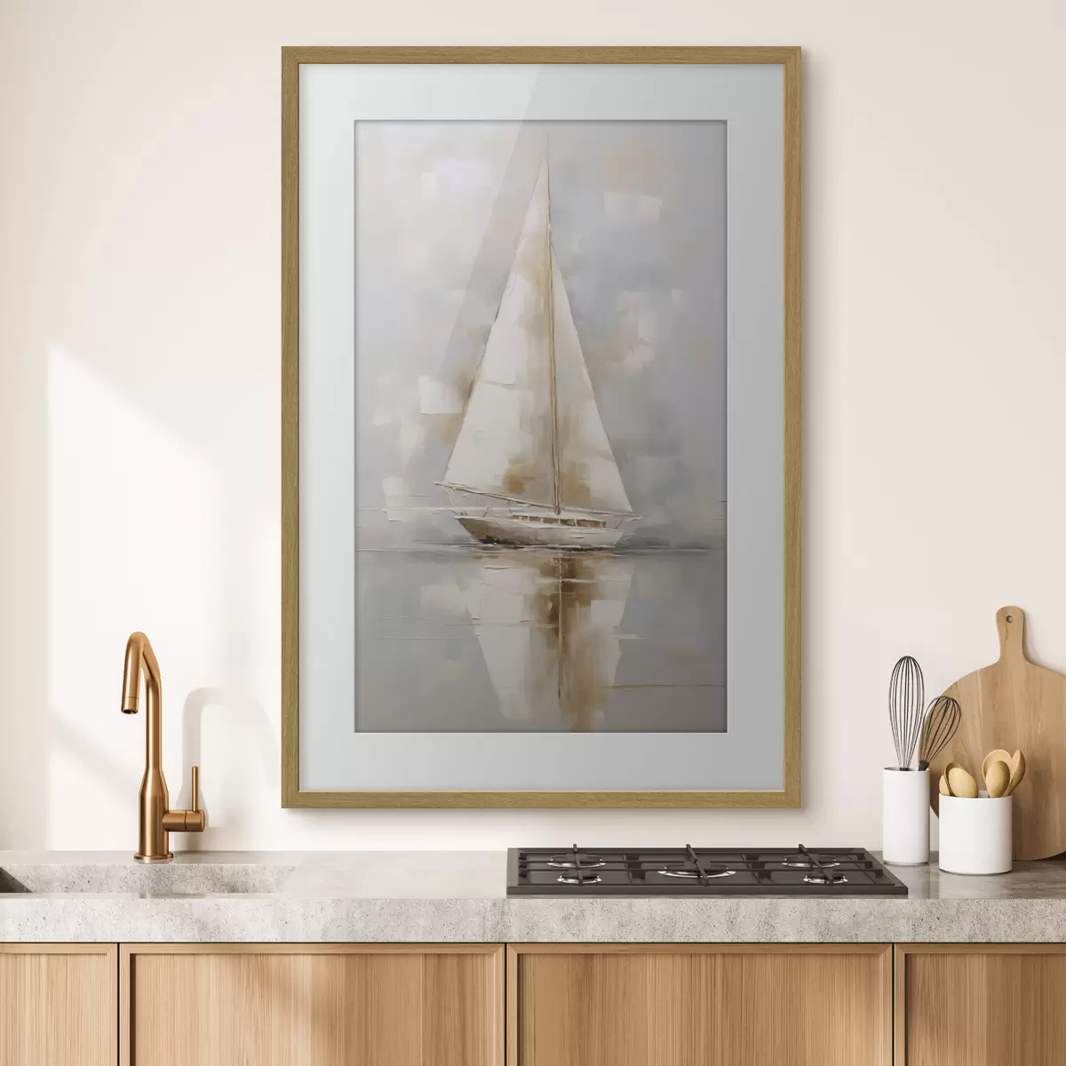 Affiche Peinture imitation voilier f46677