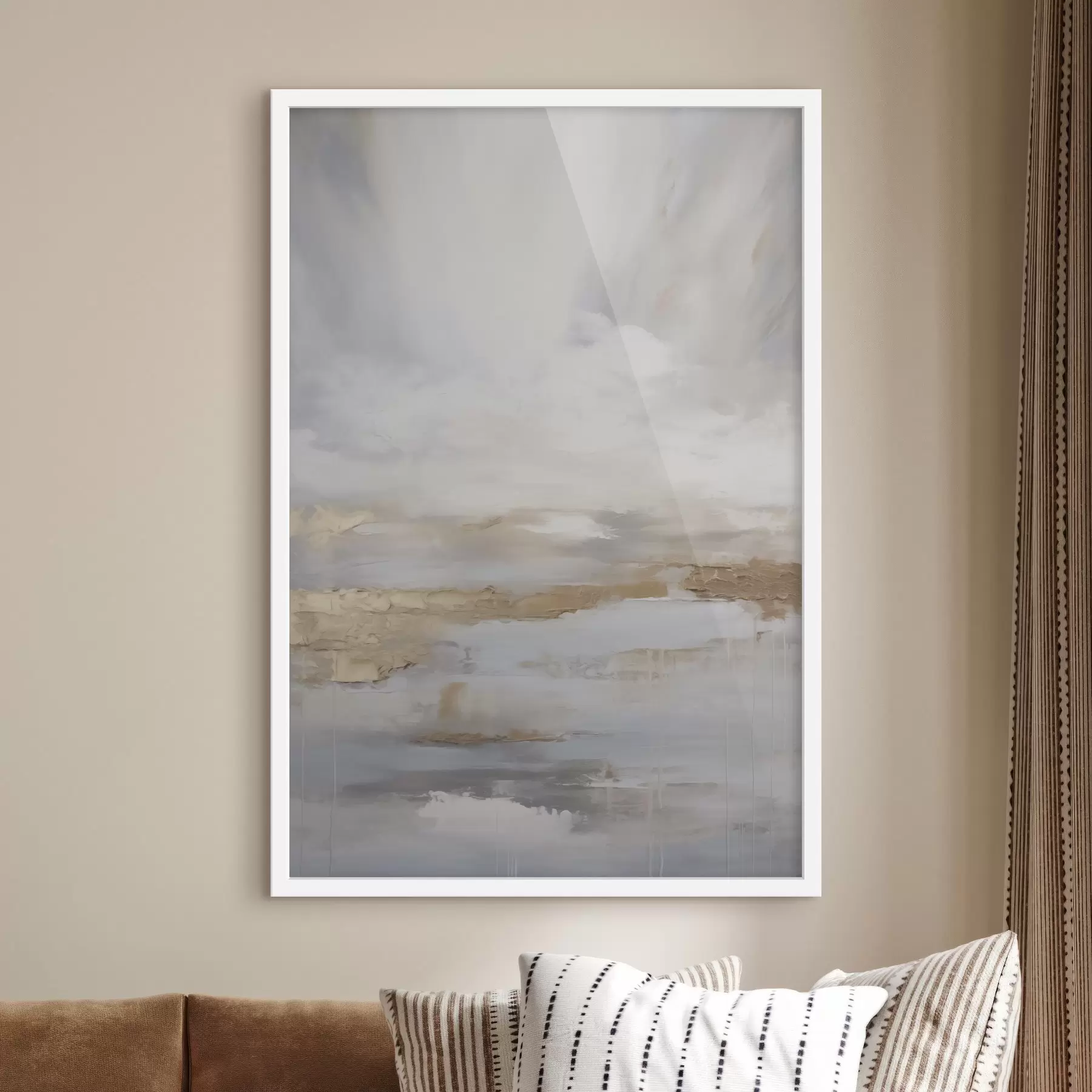 Papier peint photo Composition abstraite imitant la peinture f46678