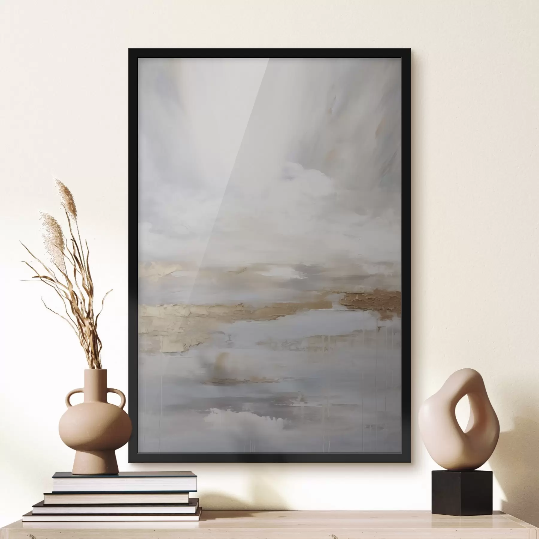 Papier peint photo Composition abstraite imitant la peinture f46678