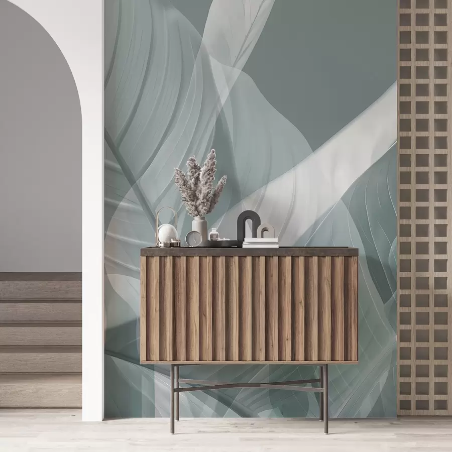 Fotobehang Grote bladeren w04901v1