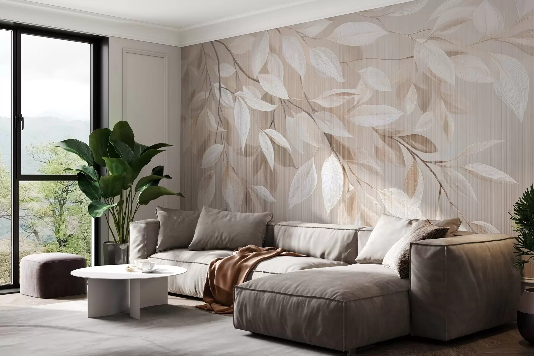 Fotobehang Hangende boomtak w04903