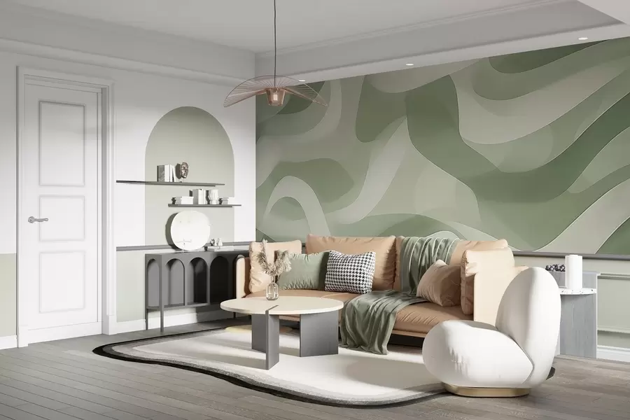 Papier peint photo Vagues abstraites w04888