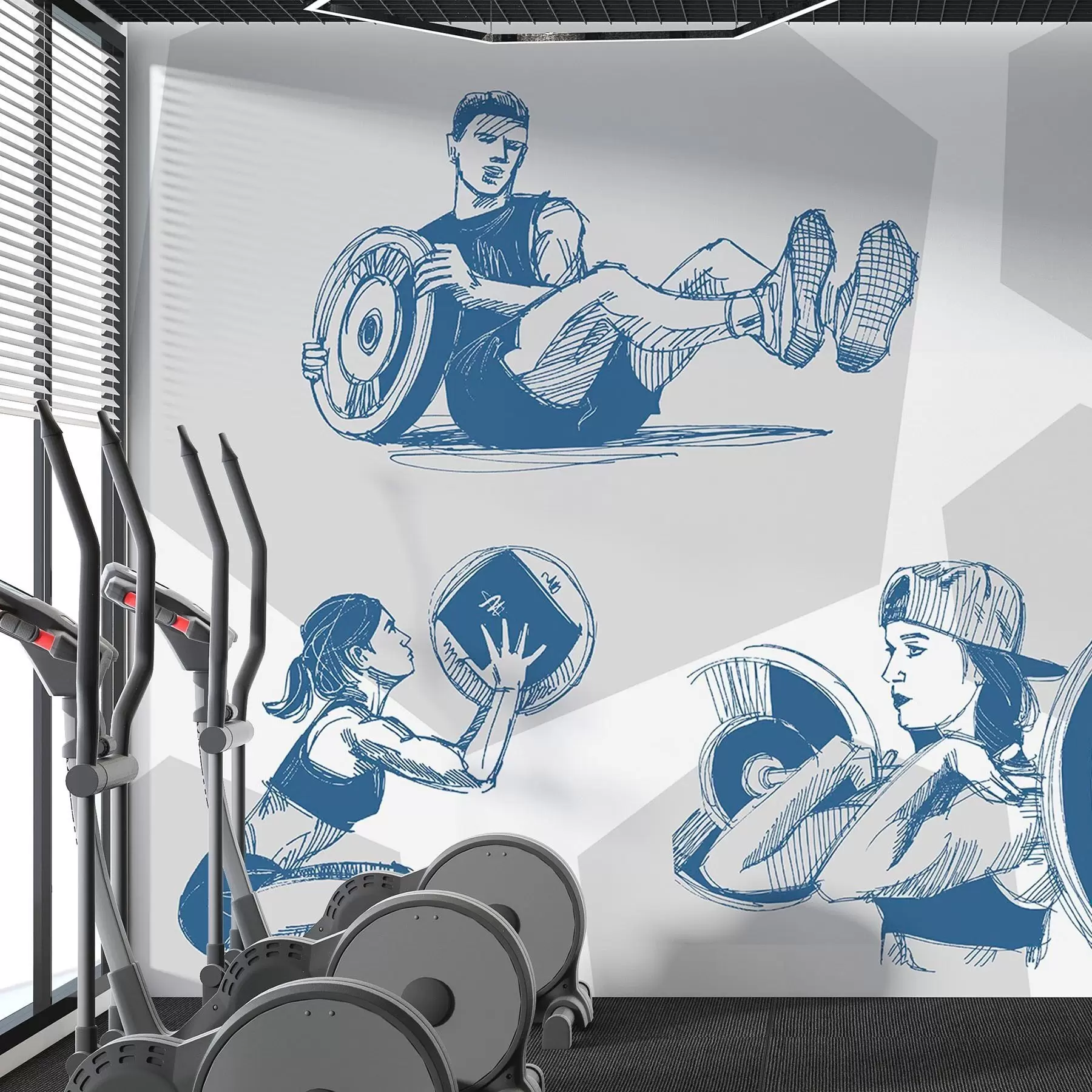 Fotobehang Atleten w04909