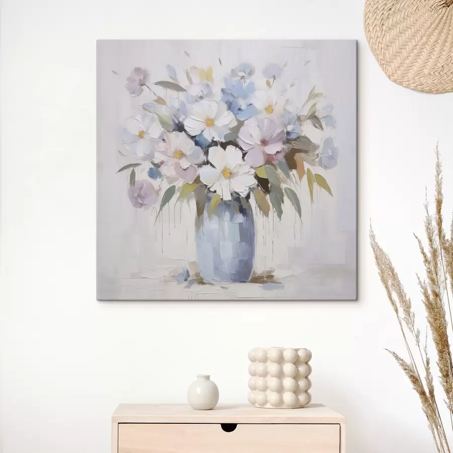  Schilderijen Bloemen in een vaas imitatie schilderij s46714