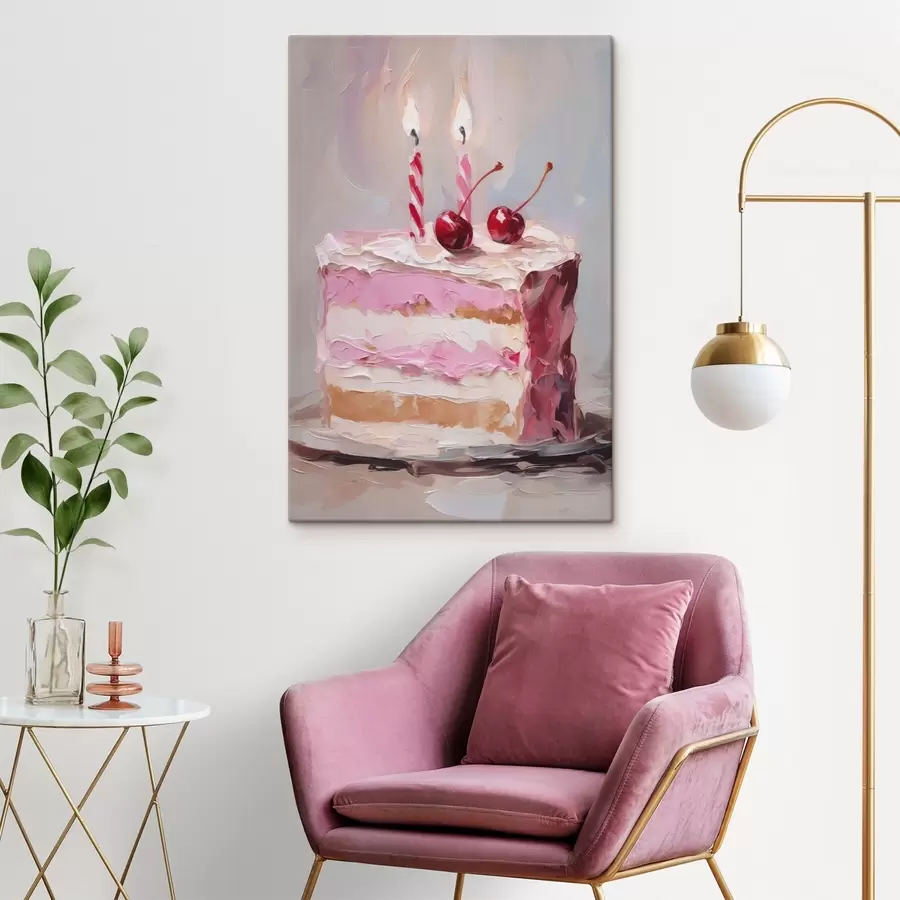  Peintures Une pièce de gâteau imitant une peinture s46718