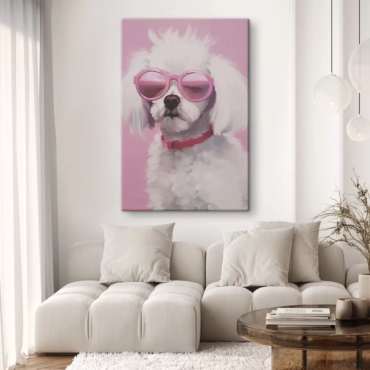  Peintures Un petit chien portant des lunettes est une imitation de peinture. s46722