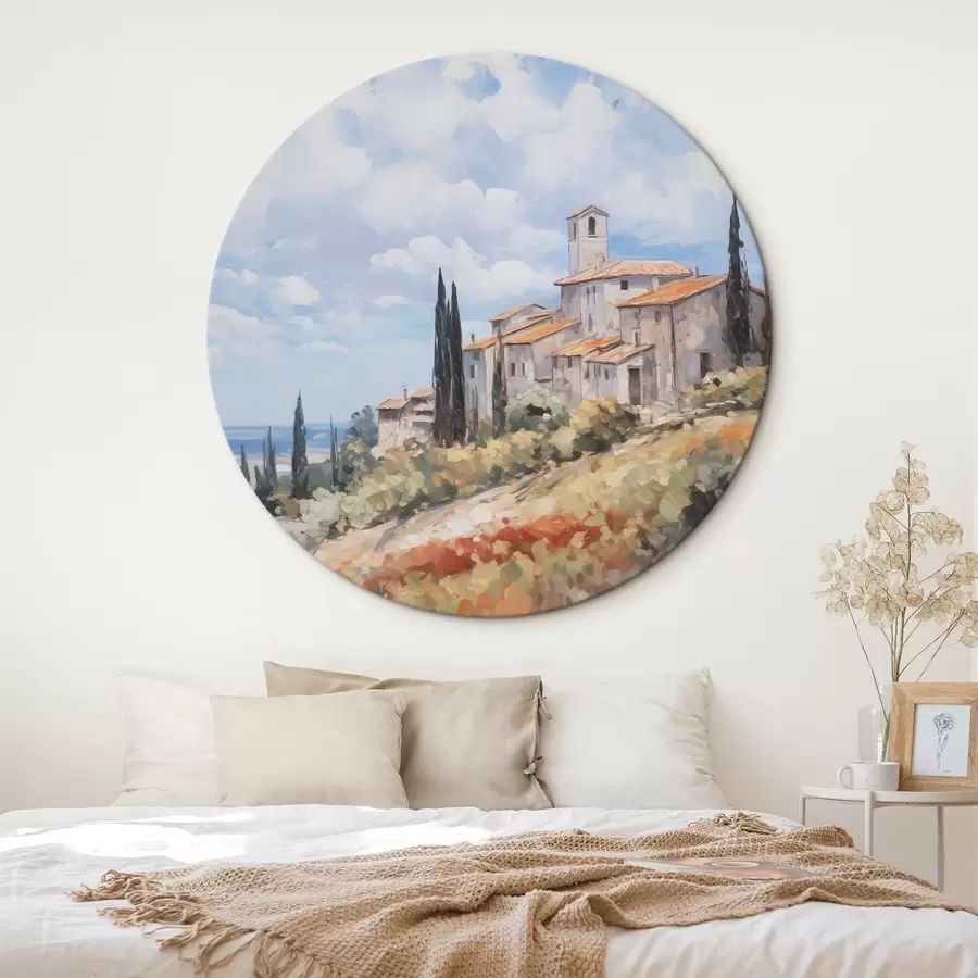  Peintures Imitation de peinture représentant un paysage rural r46716