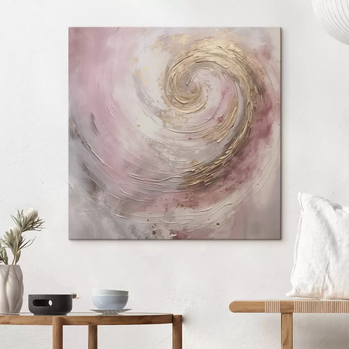  Schilderijen Abstracte werveling, imitatie schilderij s46745