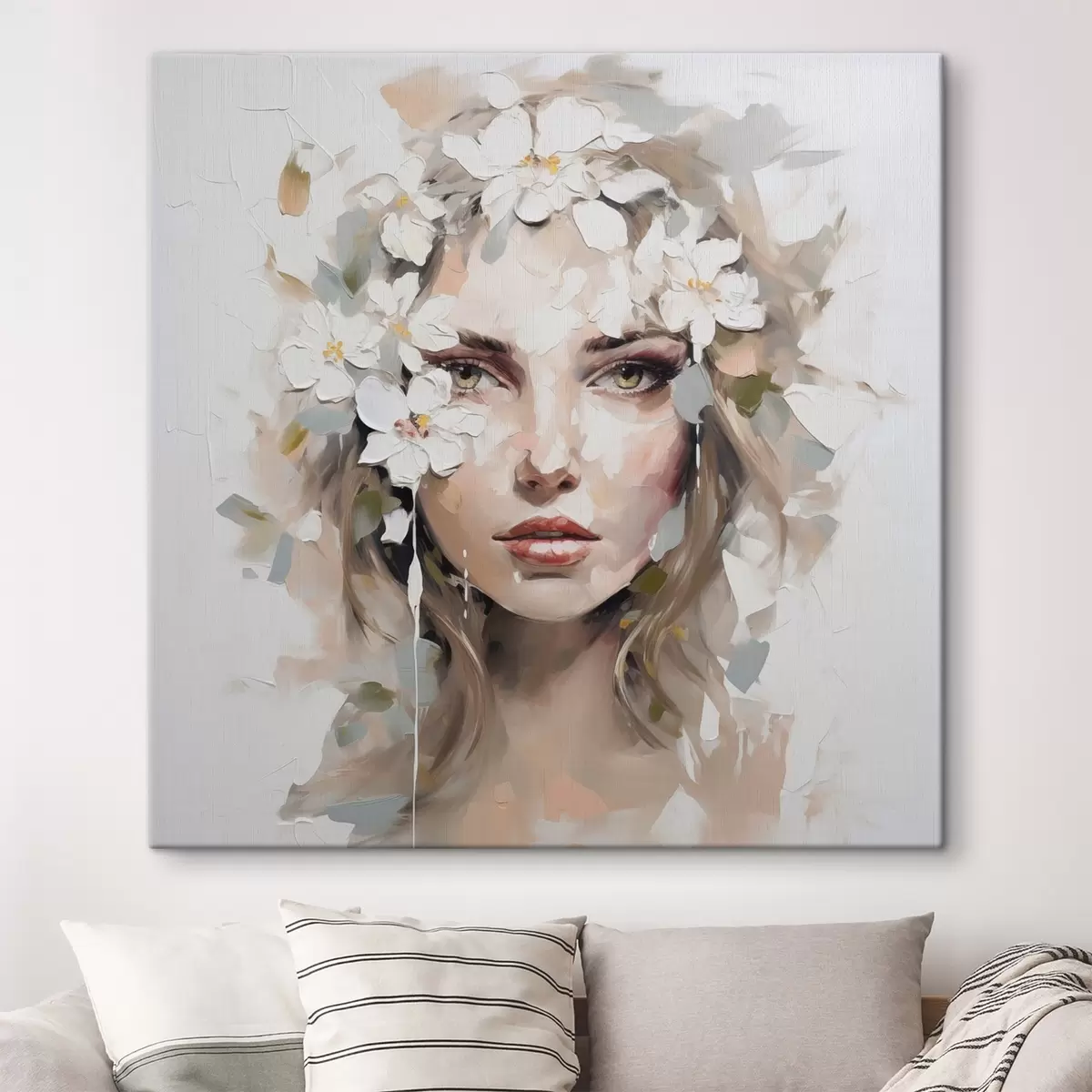  Schilderijen Abstract portret imitatie van schilderij s46749