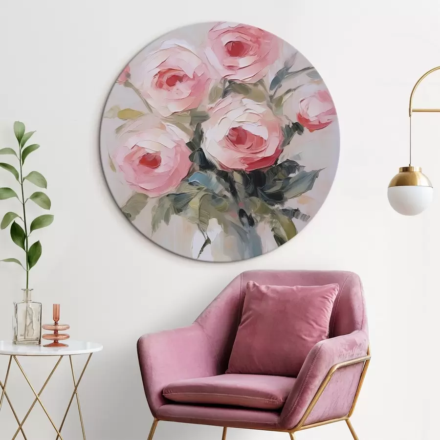  Peintures Peinture imitation « Roses dans un vase » r46742