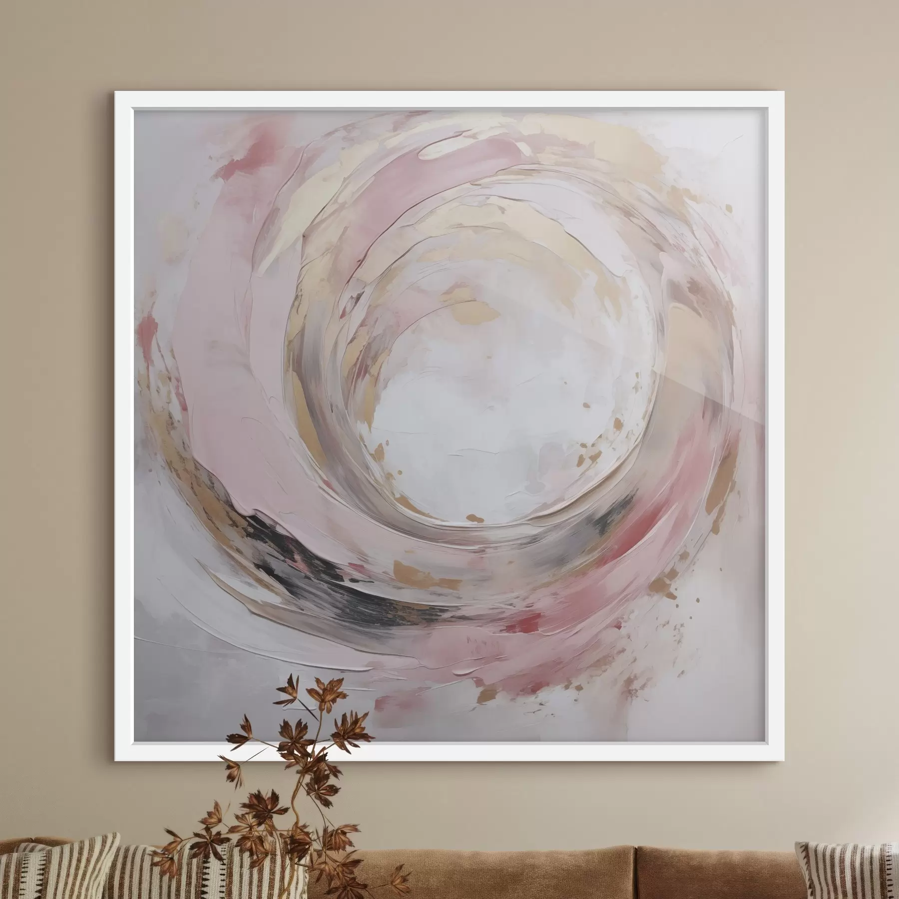 Papier peint photo Tourbillon, peinture d'imitation f46744