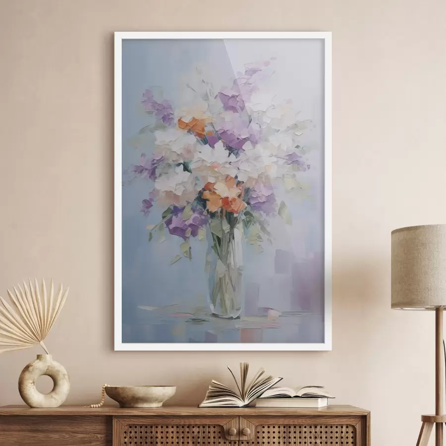 Papier peint photo Bouquet dans un vase imitation peinture f46750
