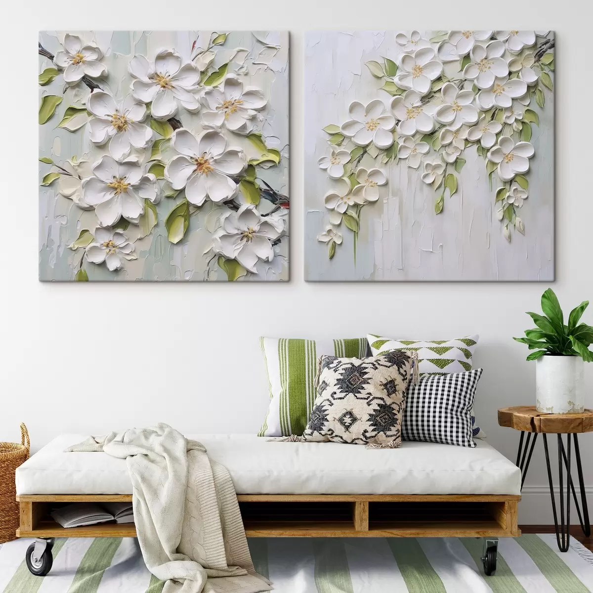  Peintures Fleurs abstraites imitation de peinture m01033