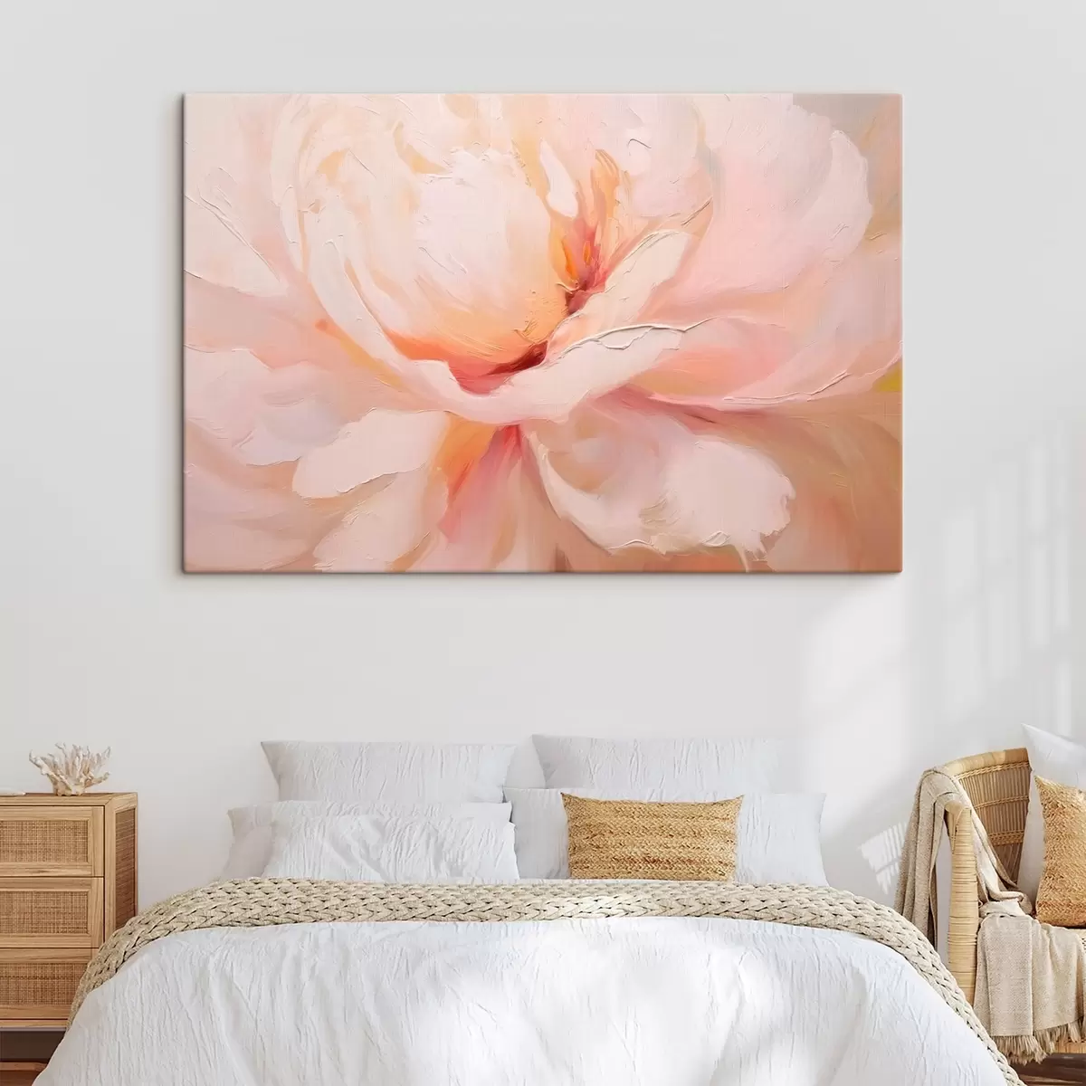  Peintures Gros plan sur une fleur rose s46723