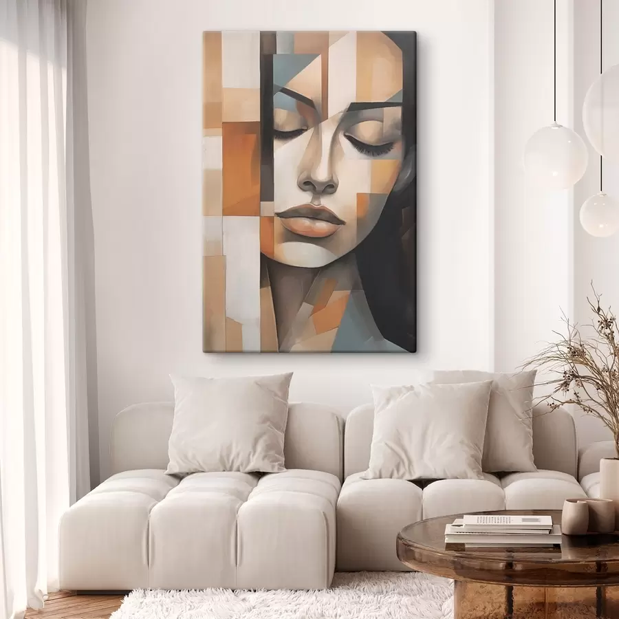  Peintures Portrait cubiste de femme s46730