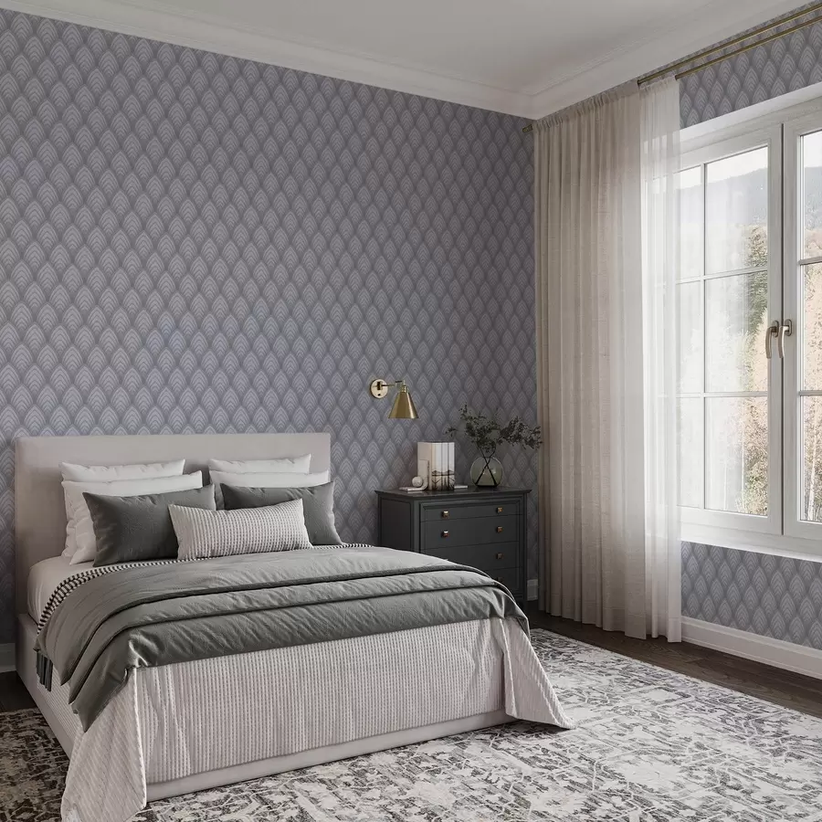 Papier peint photo Arcs volumétriques de type échelle de gris avec un dégradé doux a00989