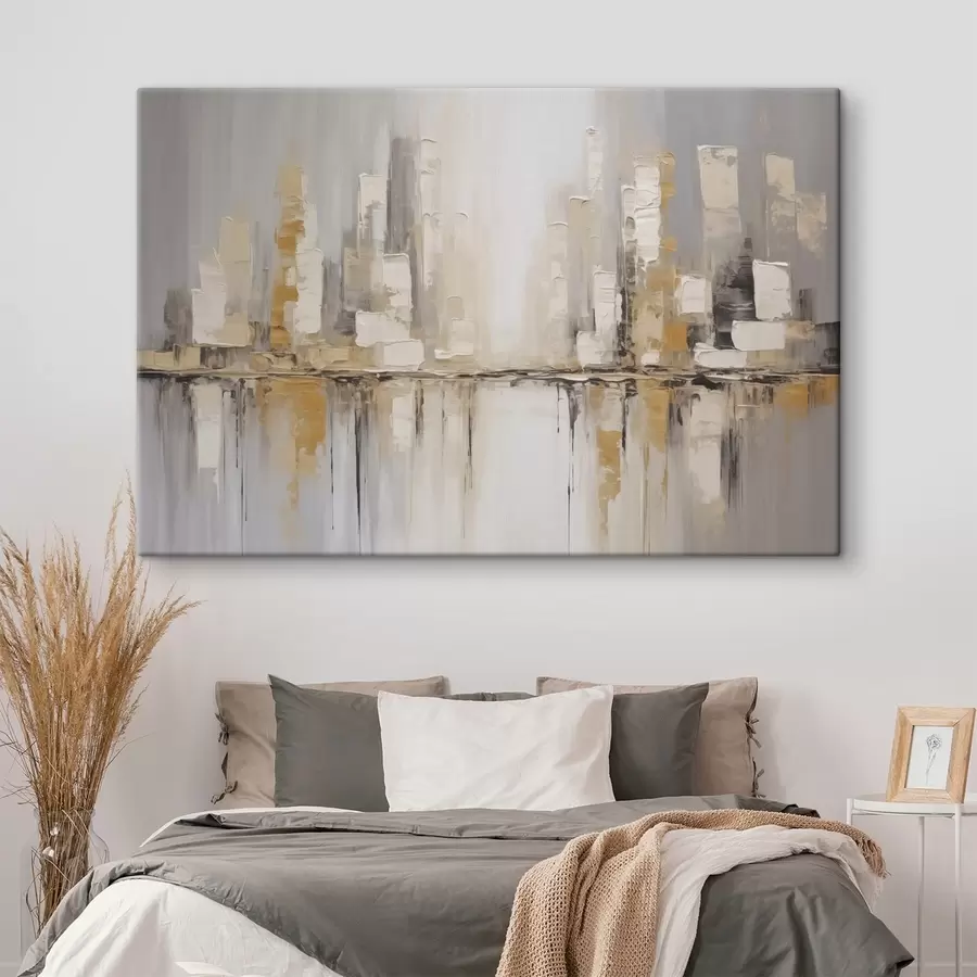  Peintures Imitation abstraite d'une ville dans la peinture s46761