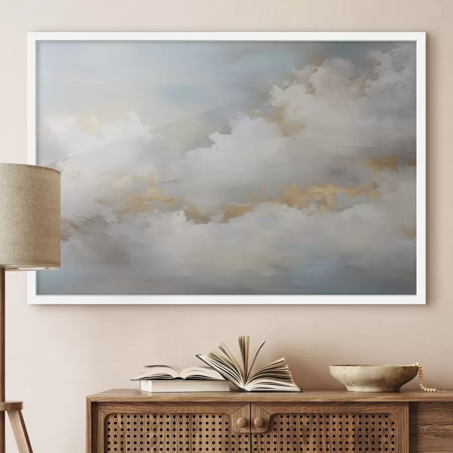 Fotobehang Lucht en wolken imitatie van schilderij f46760
