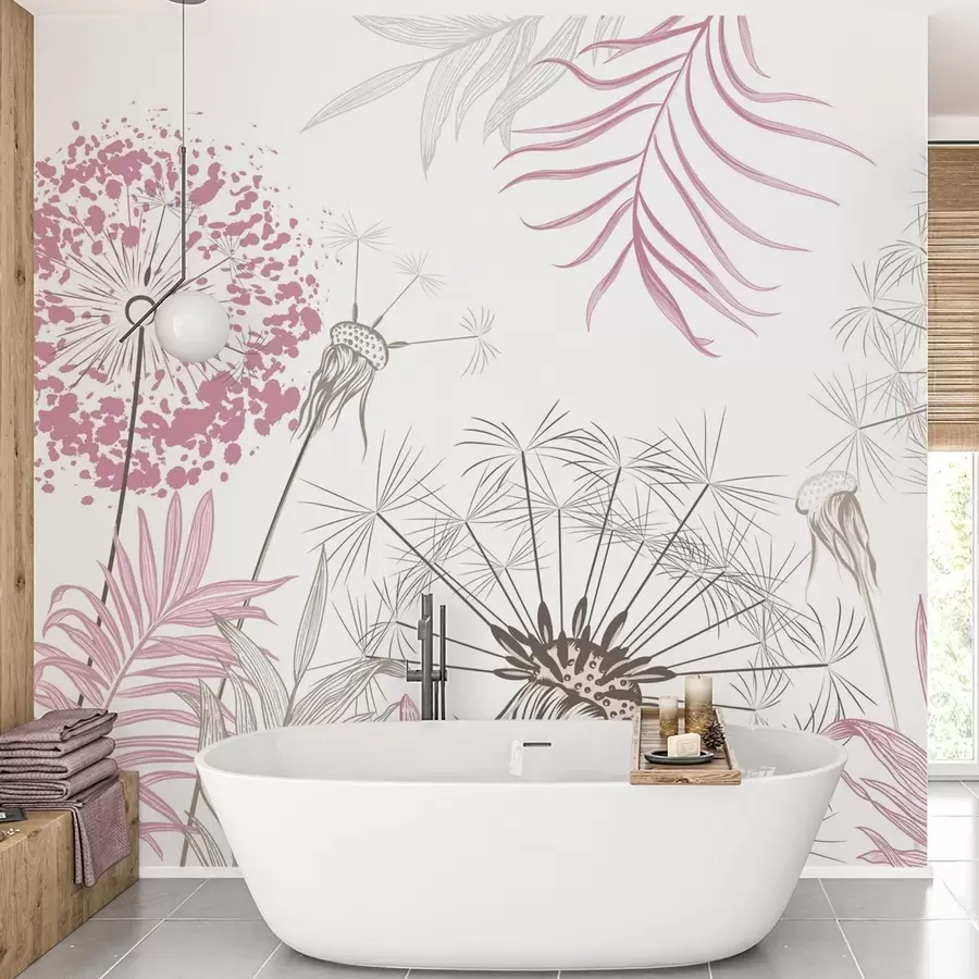 Fotobehang Paardenbloemen tussen het gebladerte w04942v2