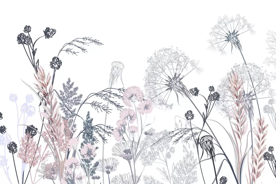 Papier peint photo Fleurs sauvages w04943