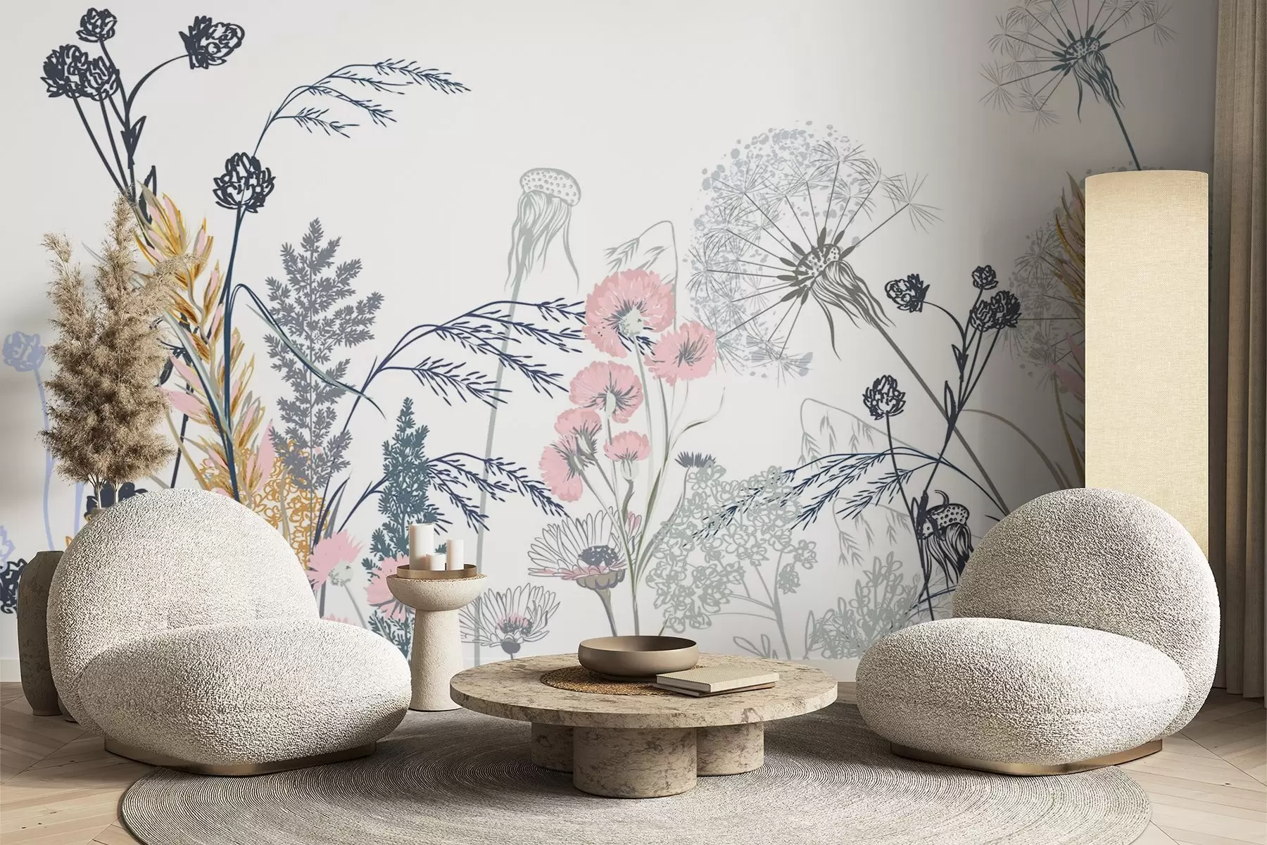 Papier peint photo Fleurs sauvages w04943v2