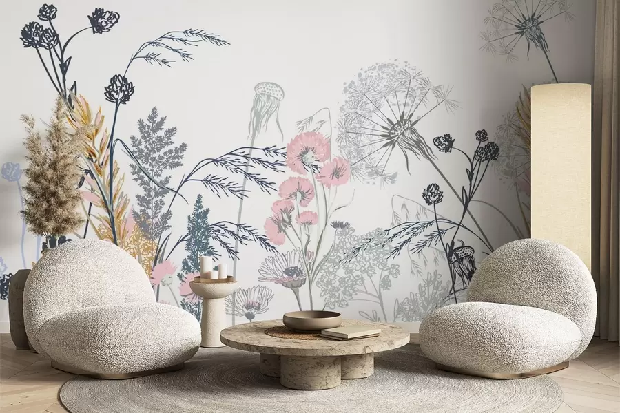 Papier peint photo Fleurs sauvages w04943v2