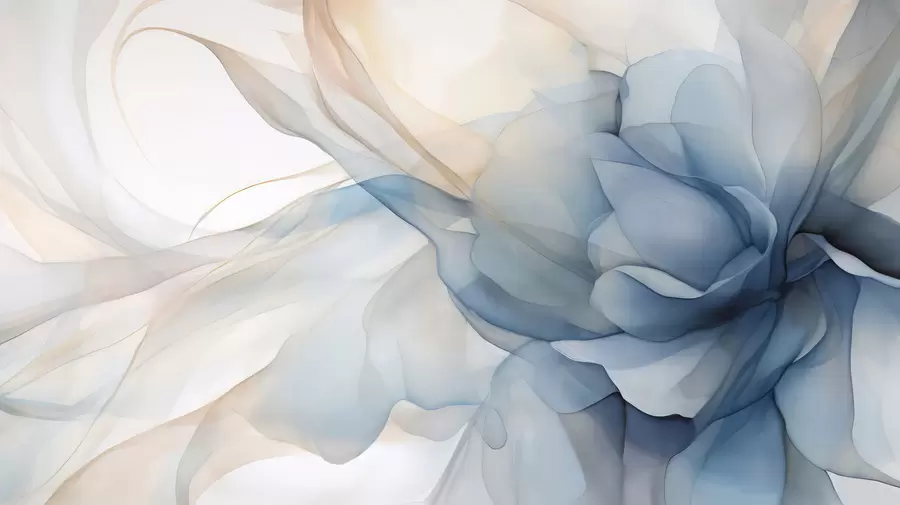 Papier peint photo Voile floral délicat w04944