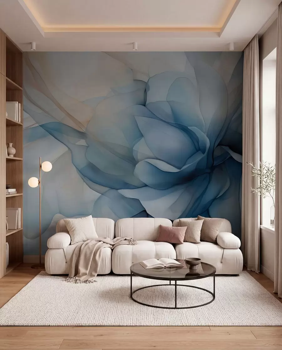 Fotobehang Delicate bloemen sluier w04944
