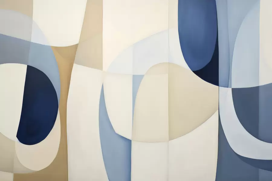 Fotobehang Aquarelgeometrie w04837