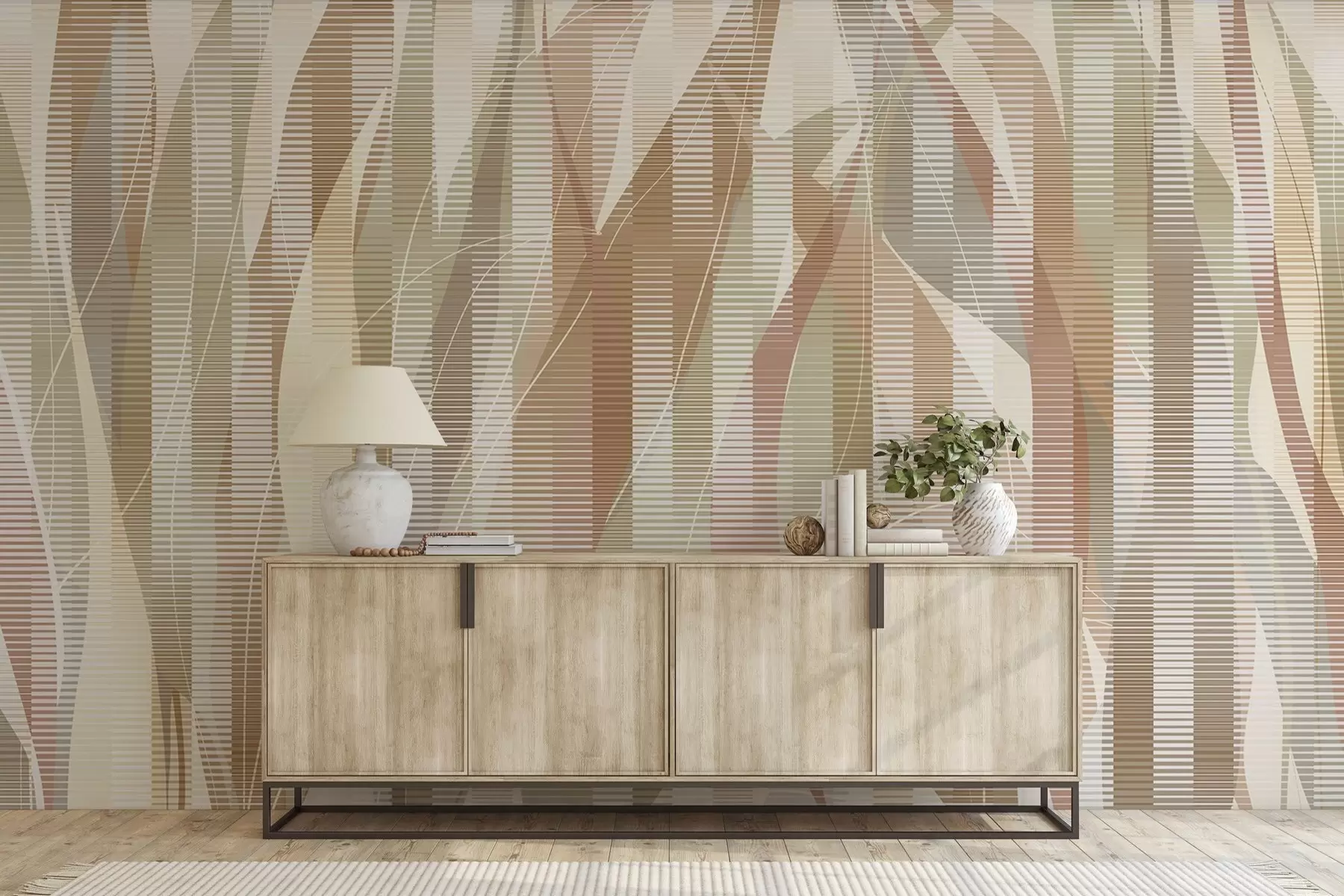 Fotobehang Verweven elementen w04945