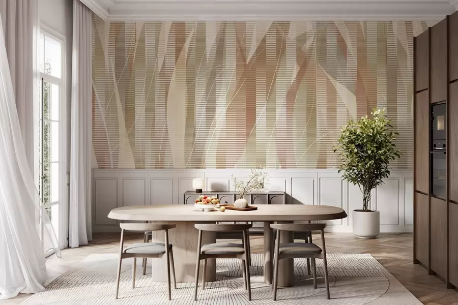 Papier peint photo Éléments entrelacés w04945