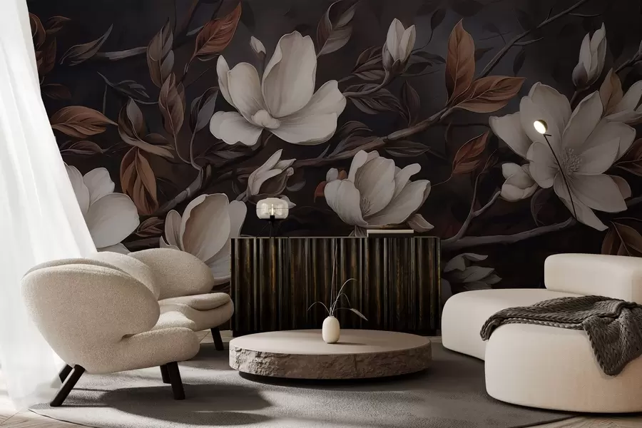 Papier peint photo Élégant rameau d'arbre w04950