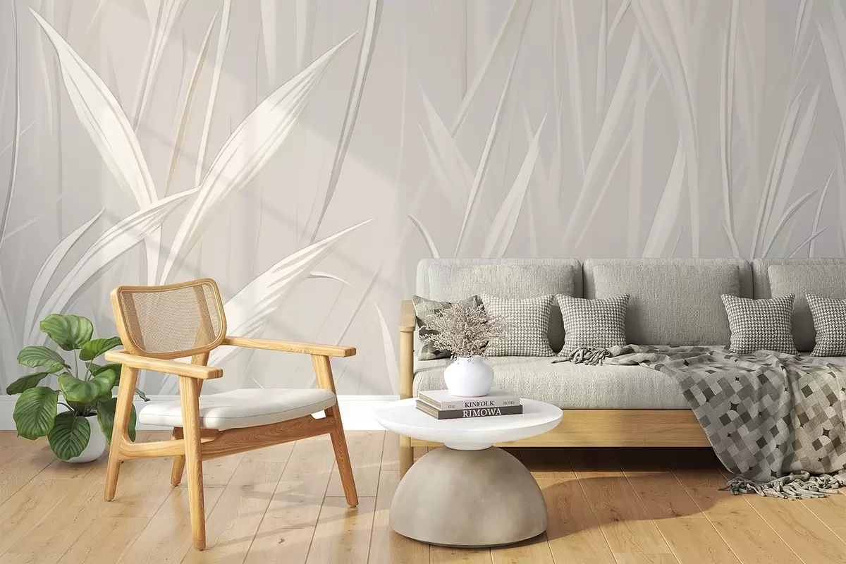 Papier peint photo Herbe abstraite w04915