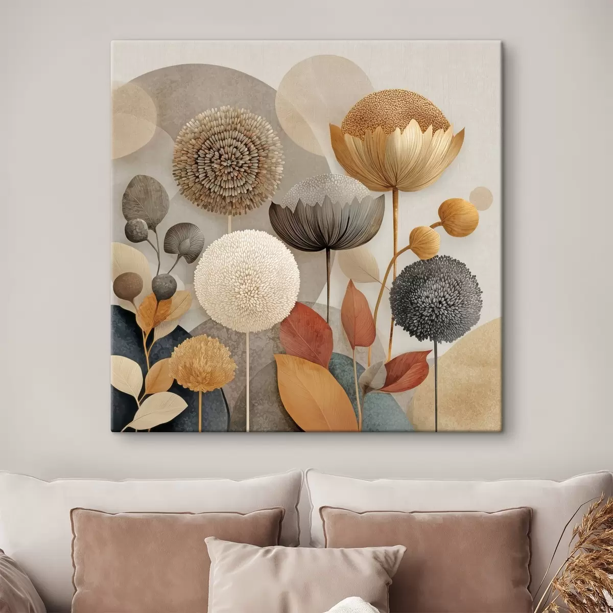  Peintures Fleurs abstraites s46788