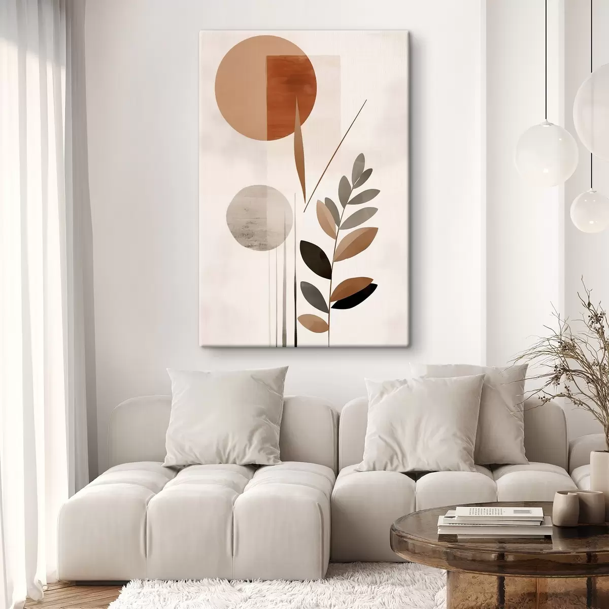  Peintures Abstraction avec une plante s46781