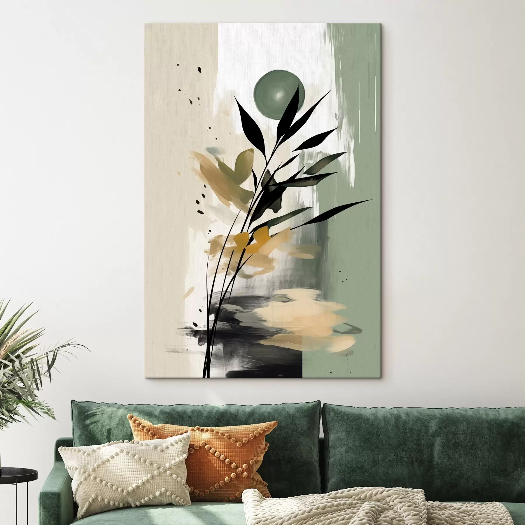  Peintures Abstraction avec une plante s46784