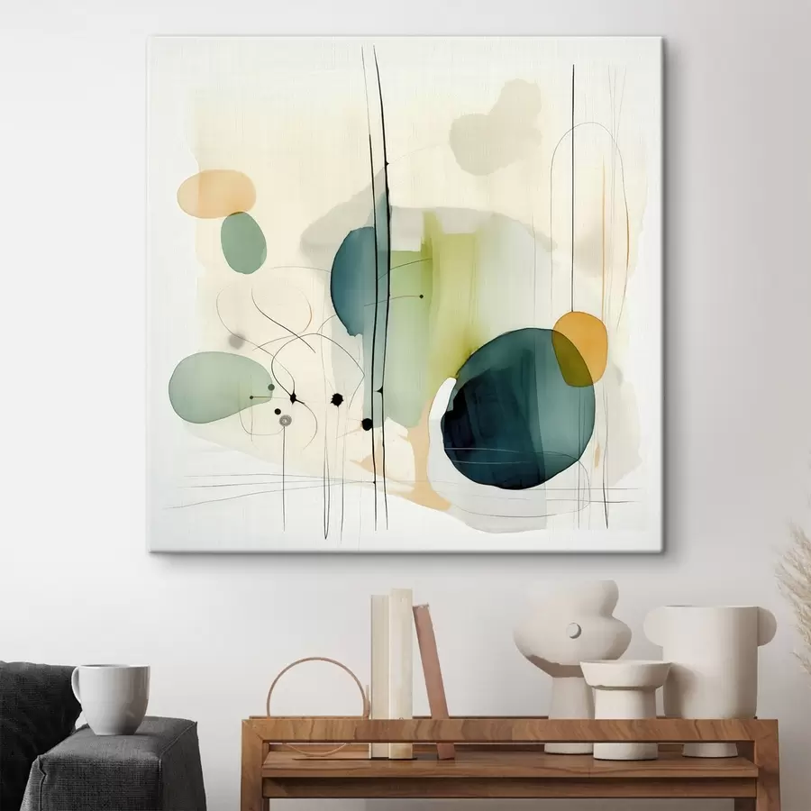  Peintures Géométrie artistique dans des tons doux s46649