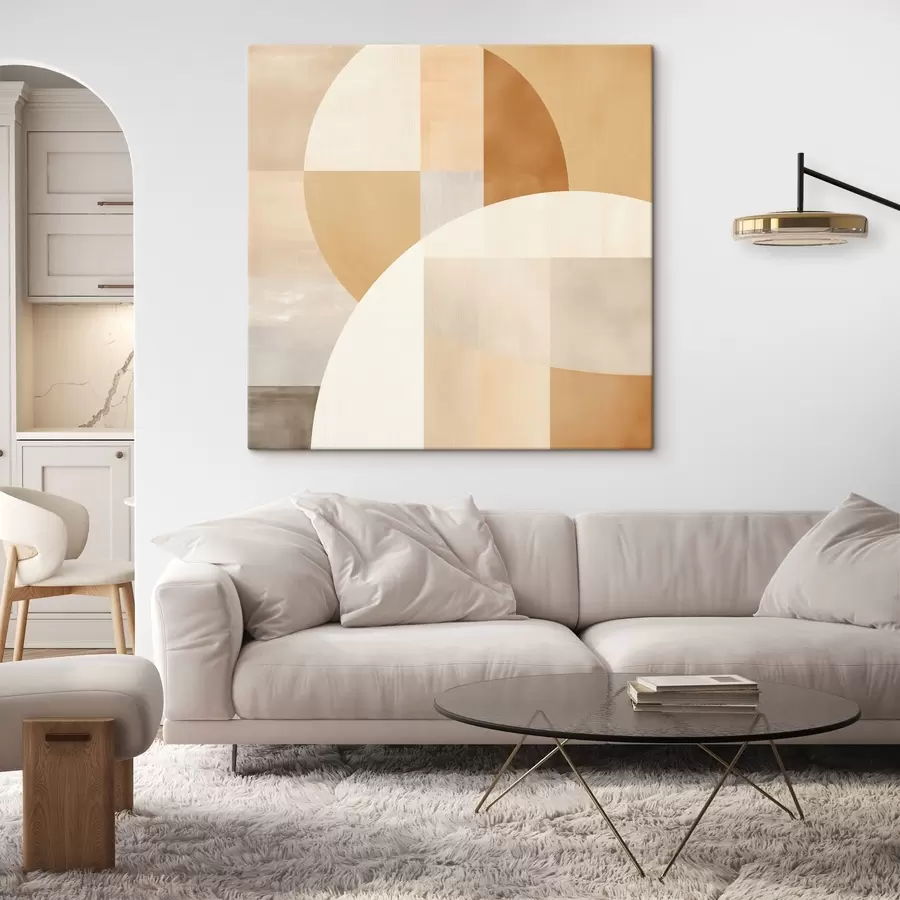  Peintures Géométrie artistique dans des tons pastel s46650