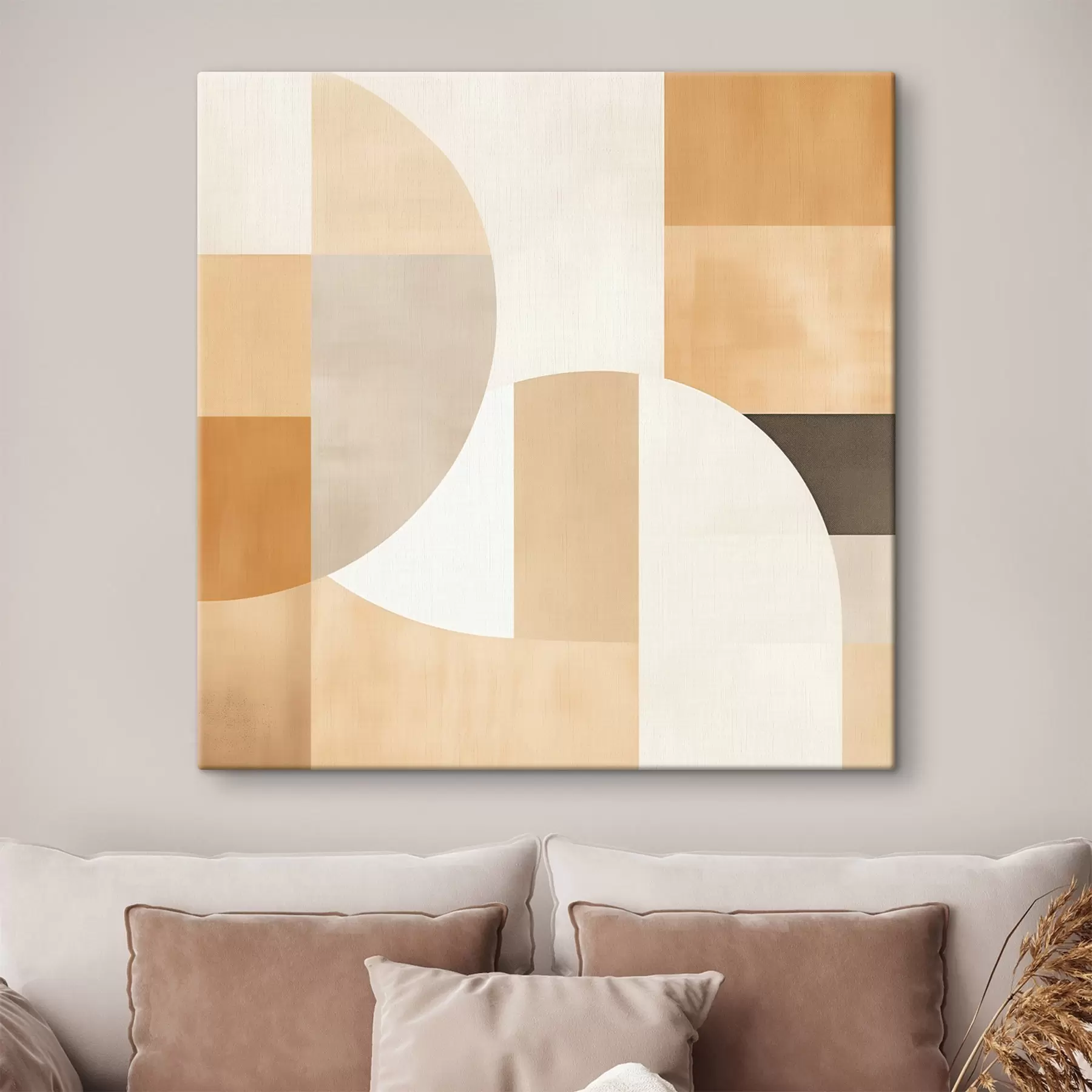  Schilderijen Decoratieve heuvels in artistieke stijl s46651