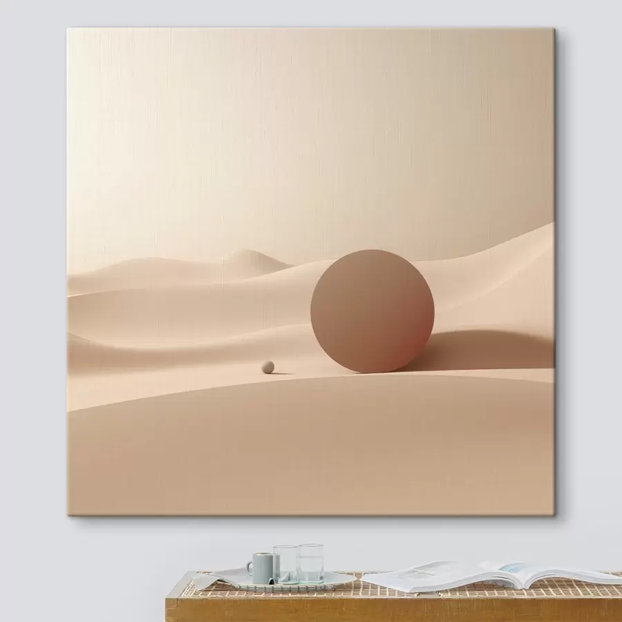  Peintures Paysage abstrait aux formes minimalistes s46658