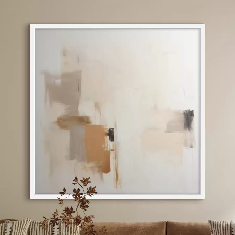 Papier peint photo Abstraction aux formes floues dans des tons apaisants f46655