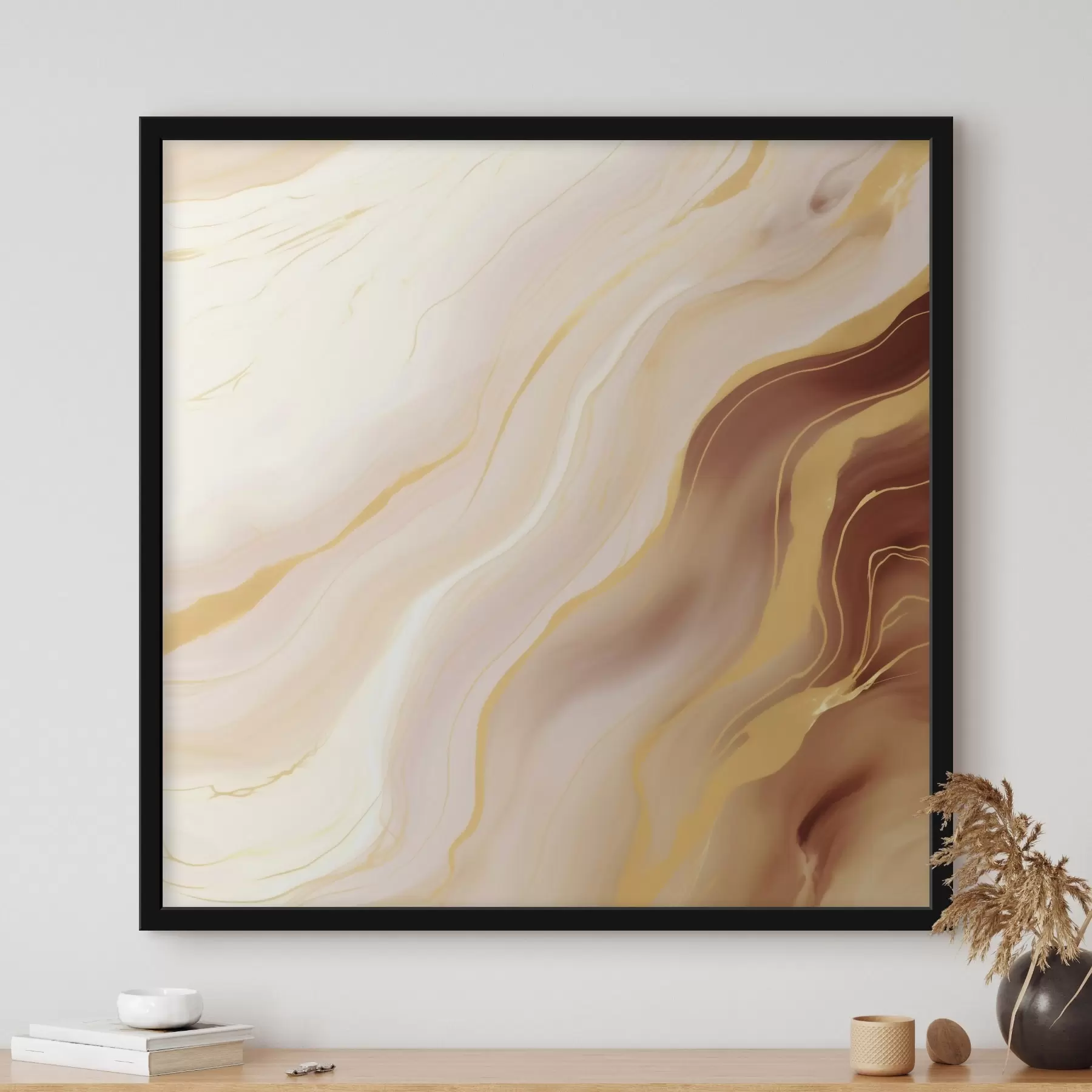 Papier peint photo Composition avec transitions de couleurs naturelles f46661