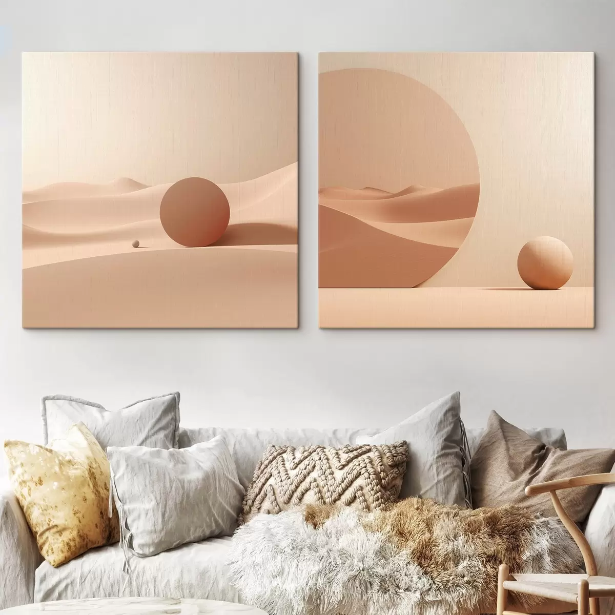  Peintures Composition avec des espaces calmes et une forme géométrique m00990