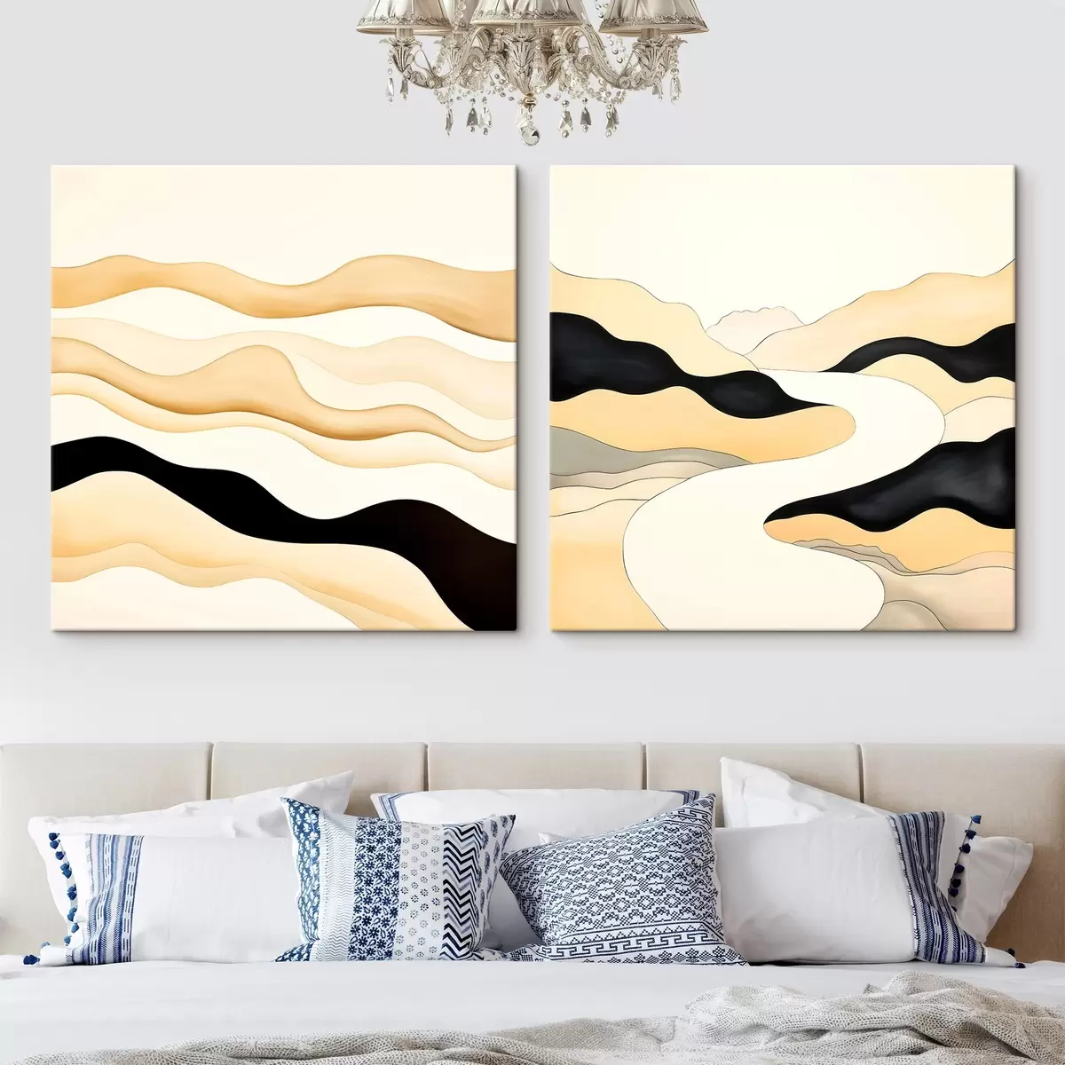  Peintures Formes abstraites inspirées des rythmes naturels m00992