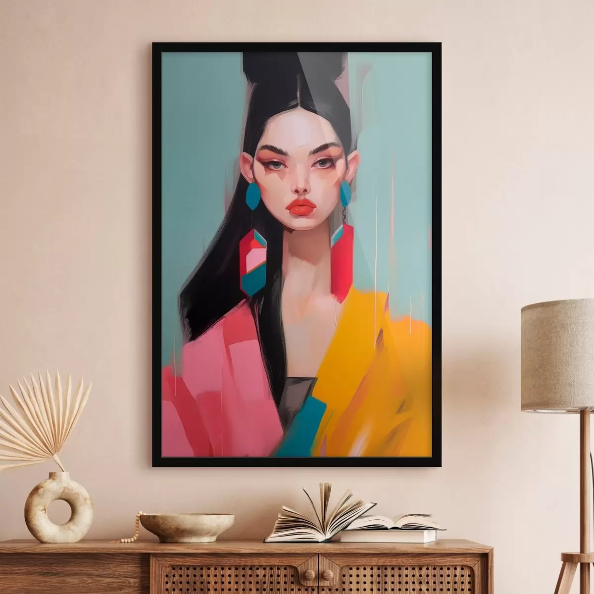 Poster Abstract mode portret f46808