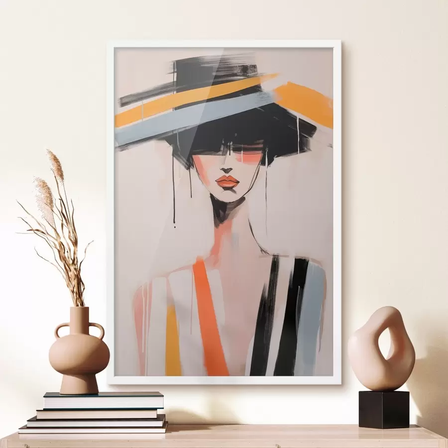 Fotobehang Kubistisch portret f46809