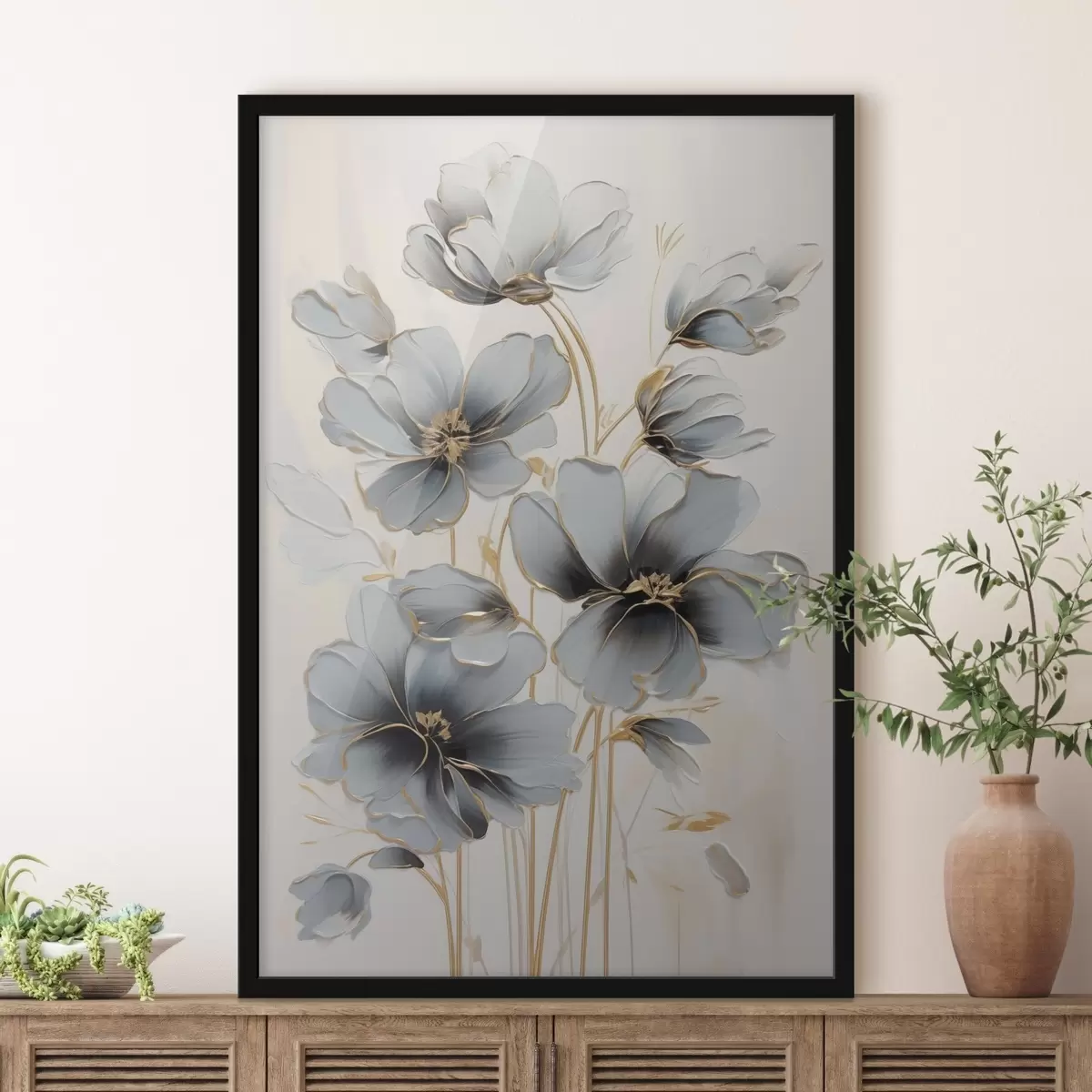 Affiche Fleurs abstraites f46822