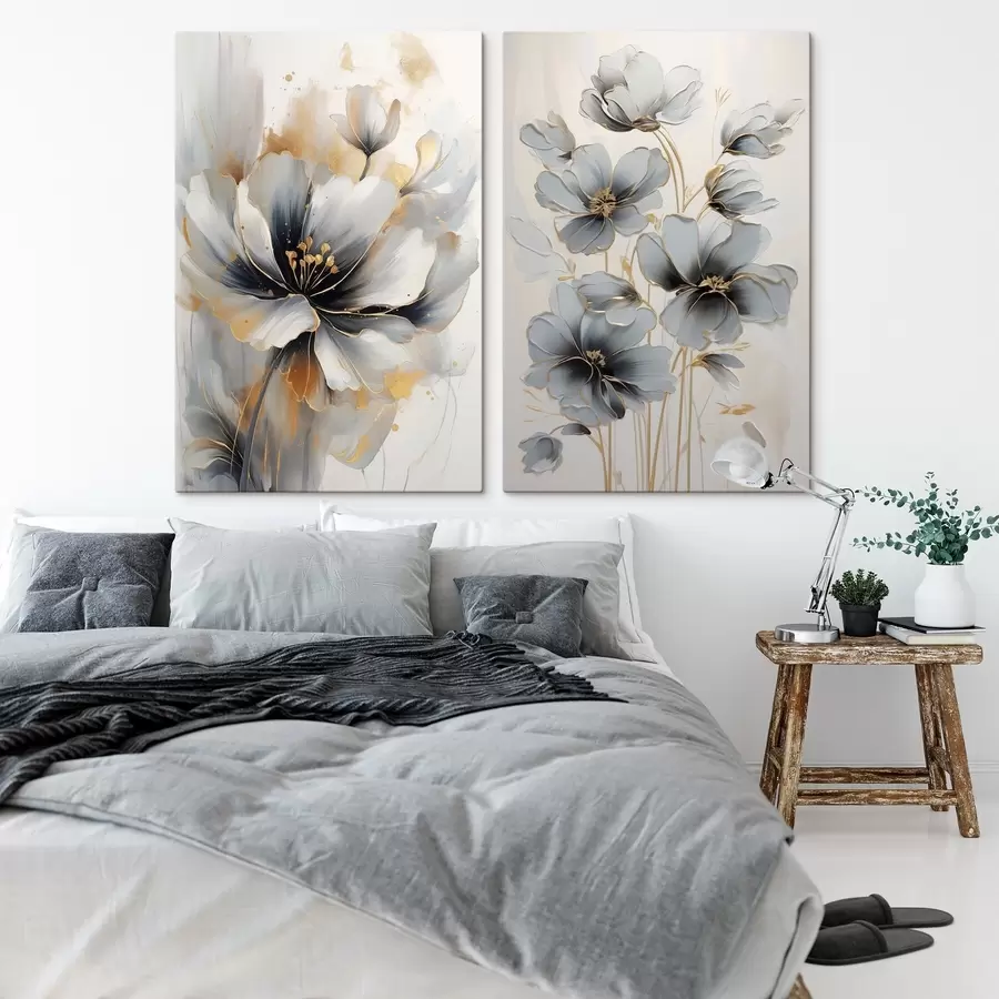  Peintures Fleurs abstraites m01043