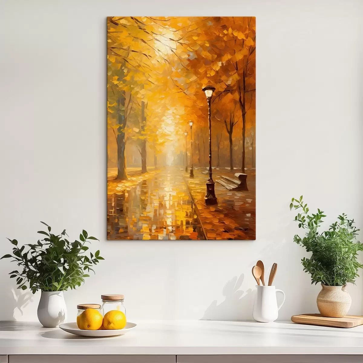  Schilderijen Steegje in een herfstpark s46778
